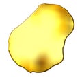 Nauru 3d Golden Map Royalty Free Stock Photo