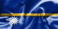 Nauru Flag Rippled Effect Illustration