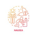 Nausea concept icon