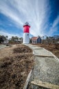 Nauset Beach Light House is a restored lighthouse on the Cape Cod National Seashore near Eastham, Massachusetts