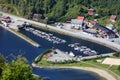 Naustdal marina, Norway Royalty Free Stock Photo