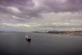 A nautic vessel in the Tagus river