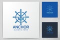 Nautical and anchor, maritime and seafood restaurant logo Designs Inspiration Isolated on White Background