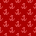 A nautical anchor seamless pattern.