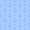 A nautical anchor seamless pattern.