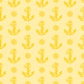 A nautical anchor seamless pattern.