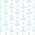 A nautical anchor seamless pattern.