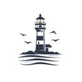 Nautical Beacon: Lighthouse Symbolizing Guidance and Safety