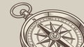 Nautical Compass Rose Navigation Tool, vector design Generative AI Royalty Free Stock Photo