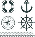 Nautical decoration vector