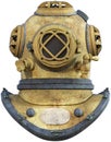 Nautical Deep Diving Helmet Isolated Royalty Free Stock Photo