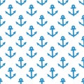 Nautical elements patchwork pattern