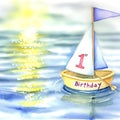 Nautical First Birthday Celebration Sailboat