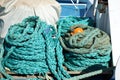 Nautical hawser mooring rope Royalty Free Stock Photo