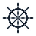 Nautical Helm Symbol - Vector Illustration
