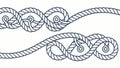 Nautical Knotted Ropes Marine Theme Elements, vector design Generative AI Royalty Free Stock Photo