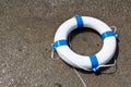 Nautical life saver floating on the water