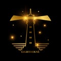 Nautical lighthouse logo