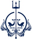 Elegant Nautical logo in blue tones