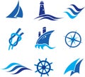 Nautical logos and icons