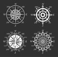 Nautical Logos Templates Set. Vector object and Icons for Marine Labels, Sea Badges, Anchor Logos Design, Emblems Graphics