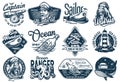 Nautical marine sailor prints, captain or sea ship