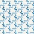 Nautical or marine seamless patterns background, Nautical Pattern Vector Art,icon & Graphics Royalty Free Stock Photo