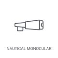 Nautical Monocular icon. Trendy Nautical Monocular logo concept