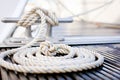 Nautical mooring rope Royalty Free Stock Photo