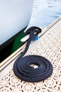 Nautical mooring rope Royalty Free Stock Photo