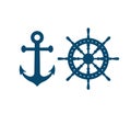 Nautical navy cruise vector logo design