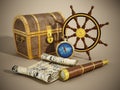 Nautical objects Royalty Free Stock Photo