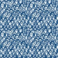 Nautical pattern inspired by fish skin in blue