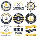 Nautical Retro Vector Logo for banner