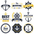 Nautical Retro Vector Logo for banner
