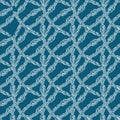 Nautical ropes and sailor knots seamless pattern. Royalty Free Stock Photo