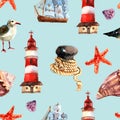 Nautical Seamless Pattern