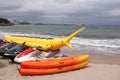 Nautical sports on beach Royalty Free Stock Photo