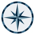 Nautical Star Symbol Icon Vector Royalty Free Stock Photo