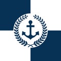 Nautical themed design with anchor