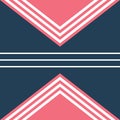 Colorful nautical themed geometric design