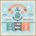 Nautical wedding invitation 2