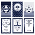 Nautical wedding invitation