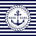 Nautical wedding invitations.