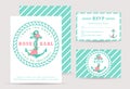 Nautical wedding invitations.