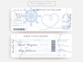 Nautical wedding vector design