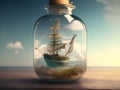 Nautical Wonders: Ship in a Glass Jar
