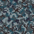 Nautical Woodland Camouflage seamless patterns