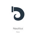 Nautilus icon vector. Trendy flat nautilus icon from music collection isolated on white background. Vector illustration can be Royalty Free Stock Photo