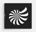 Nautilus shell. Abstract design element. 3D vector illustration Royalty Free Stock Photo